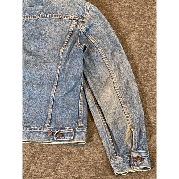 Vintage 80s Levis Jacket Trucker Denim reverts Jean 70506-0214 Women 40 - Picture 13 of 16